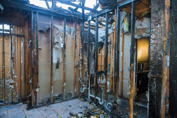Professional Fire Damage Removal technician working in Cherryville, PA